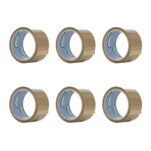 Ultratape Packing Tape (Pack of 6) Brown (One Size)