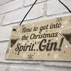 Red Ocean Bar Sign For Home Bar Hanging Door Pub Plaque Gin Drinkers Gifts Funny Gin Gift For Friend Christmas Keepsake