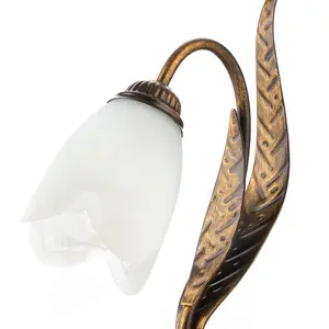 Luminosa Sonia Glass Table Lamp, Glass Shade