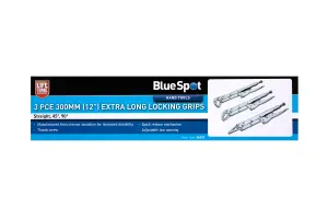 Blue Spot Tools - 3PCE 300mm (12") Extra Long Locking Grips