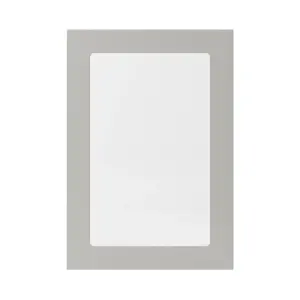 GoodHome Stevia Matt pewter grey Slab Glazed Cabinet door (W)500mm (H)715mm (T)18mm