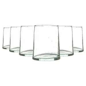 Nicola Spring - Merzouga Recycled Glass Tumblers - 260ml - Clear - Pack of 6