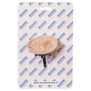 McAlpine CARD-51 Indian Ivory Strainer Plug - BSKTOP-ASII