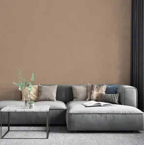 Galerie Eden Collection Brown Linen Effect Wallpaper Roll