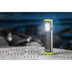 Sealey USB Mini Hand Torch Aluminium 3W COB LED 3.7V 600mAh Li-Ion LED500SB