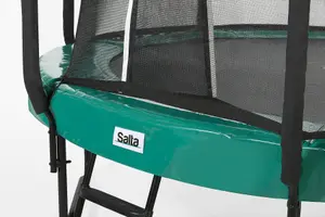 10ft Salta Greem Round First Class Edition Trampoline with Enclosure