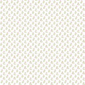 Galerie Small Prints Pink Vintage Bud Wallpaper Roll