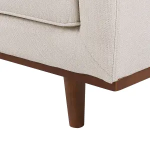 3 Seater Fabric Sofa Beige SKAULE