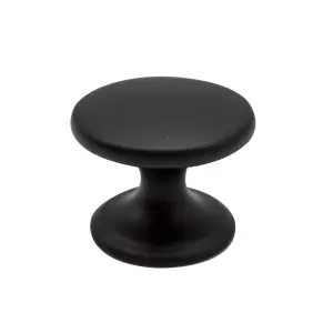 Black Anodised Zinc alloy Round Knob (Dia)41mm