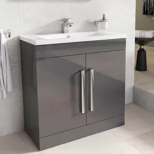 Whitfield 800mm Single Bathroom Vanity with Integrated Ceramic Basin