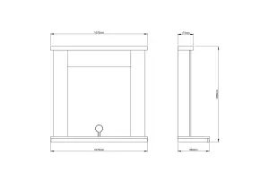 Be Modern Attley Black Freestanding Electric Stove suite