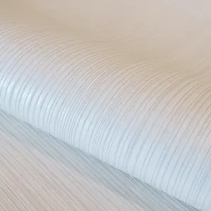 Galerie Universe White Jupiter Metallic Stripe Wallpaper Roll