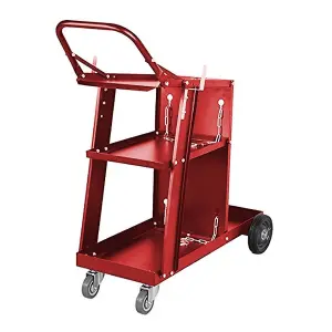 Dirty Pro Tools Red Welding Cart Plasma Cutter Welder Mig Tig Arc Storage For Tanks Gas Bottle