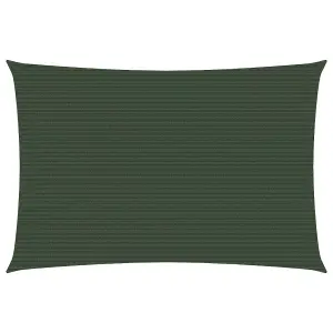 Berkfield Sunshade Sail 160 g/m2 Dark Green 2.5x4 m HDPE