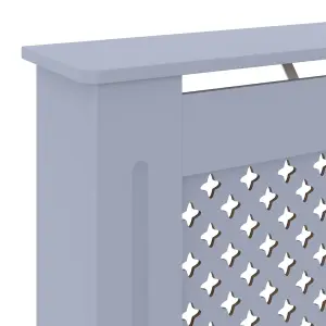 Berkfield MDF Radiator Cover Grey 78 cm