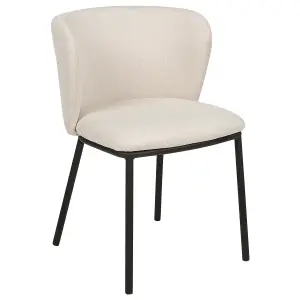 Set of 2 Dining Chairs MINA Off-White