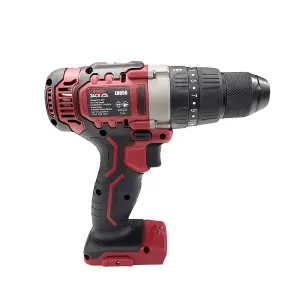 Lumberjack Cordless 20V Hammer Drill Driver with LED Work Light Red (BARE UNIT)