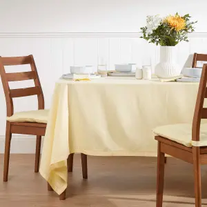 Homescapes Cream Tablecloth 137 x 228 cm