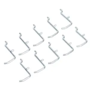 Sealey Hook Set For APSPB Pegboard Suitable For Hanging Tools Silver APSPB.H