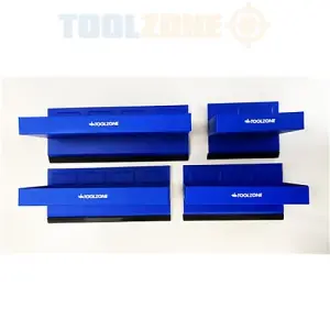 Toolzone 4-Piece Magnetic Tool Tray Set with Strong Magnets - Blue, AU365