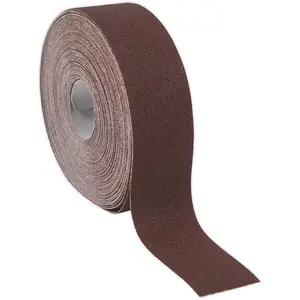 Engineer's Brown Emery Roll for Rust Removal and Polishing - 50mm x 50m - 120 Grit