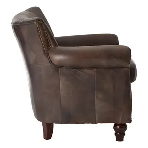 Victor Dark Grey Scroll Armchair