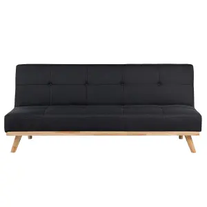 Beliani Traditional Sofa Bed FROYA Black