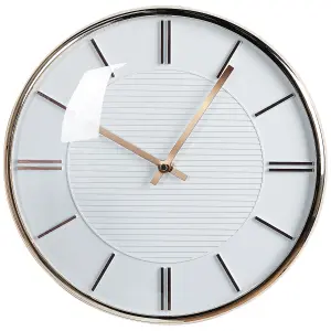 Beliani Traditional Wall Clock DAROCA White