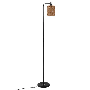 Cylindrical Shade Modern Metal Floor Lamp Standing Light 170cm H