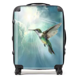 Hummingbird In A Beautiful Sky Suitcase - Large