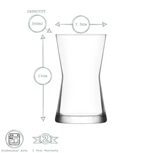 Derin 350ml Highball Glass (Set of 2) 12