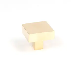 From The Anvil Polished Brass Albers Cabinet Knob - 35mm