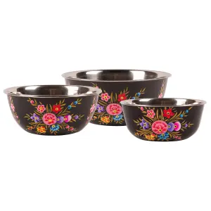 BillyCan - Picnic Bowl Set - Carbon Pansy - 3pc