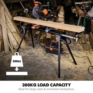 Evolution 005-0005 XL Rolling Mitre Saw Stand with Universal Fittings EVL0050005