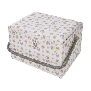 Large Sewing Basket Honey Bee 23.5 x 31 x 20.5cm - Sewing Online GA1127L