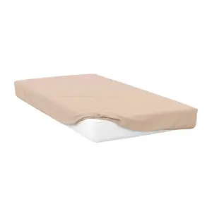 Belledorm 400 Thread Count Egyptian Cotton Fitted Sheet Cream (Superking)