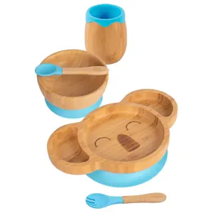 5pc Bamboo Koala Baby Weaning Set - Blue