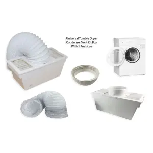 Universal Tumble Dryer Condenser Vent Kit Box With Hose by Ufixt