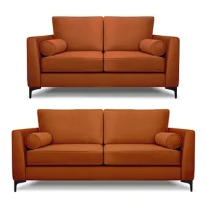 Modern Home Zara 3+2 Seater Sofa Set Marmalade