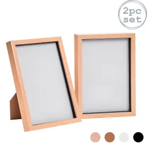 Nicola Spring - 3D Box Photo Frames - A4 (8 x 12") - Pack of 2