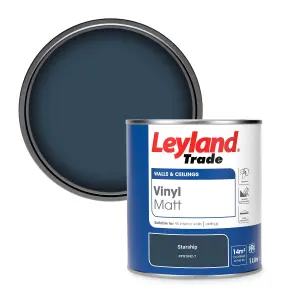 Leyland Trade Vinyl Matt Walls & Ceilings Emulsion Paint Starship (PPG1042-7) 1L