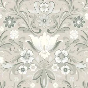 Galerie Sommarang 2 Beige Ostanskar Floral Wallpaper Roll