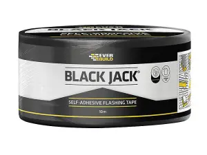 Everbuild FLAS075 Black Jack Flashing Tape, Trade 75mm x 10m EVBFLAS075