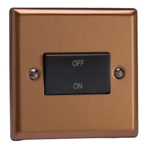 Varilight 10A Fan Isolating Switch (3 Pole) Brushed Bronze