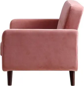 Clarence 2-Seater Sofa In Blush Pink Velvet - Daals - Sofas