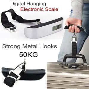 Portable Hanging Digital Weighing Scale Electronic Travel Suitcase 50Kg Luggage