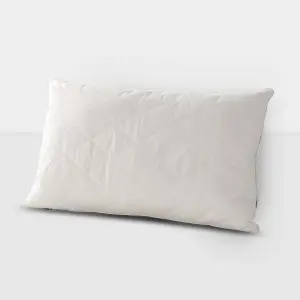 Homescapes Premium Wool Pillow with Quilted Case, 19 x 29"