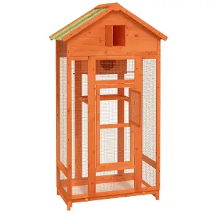 vidaXL Bird House Brown 91.5x53x170 cm Solid Wood Pine