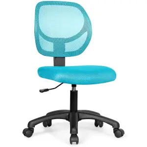 Costway Ergonomic Computer Desk Chair Low-Back Task Study Chairs Office Armless Chair