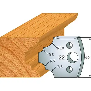 Axcaliber Pair of Profile Euro Cutters - 22